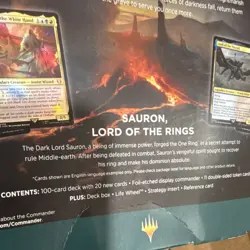 Magic: The Gathering Lord of the Rings Commander Deck Sauron Foil 100 Cards - Image 4