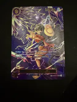 One Piece TCG Monkey D. Luffy OP09-119 SP Foil English Card - Image 4