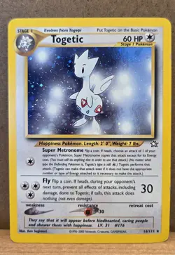 Togetic Neo Genesis 16/111 Rare holo SWIRL LP - ungraded Pokemon Card - Image 1
