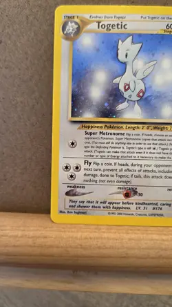 Togetic Neo Genesis 16/111 Rare holo SWIRL LP - ungraded Pokemon Card - Image 4