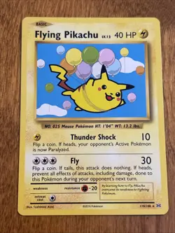 Flying Pikachu 110/108 XY - Evolutions Pokemon Card | NM - Image 1