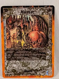 Rage CCG Werewolf the Apocalypse the Wyrm Malfeas Ultra Rare Foil Card - Image 1