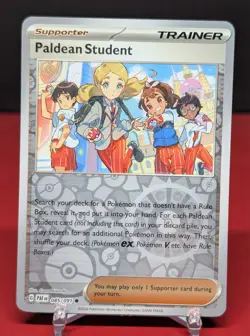Pokemon Paldean Student #085/091 English Paldean Fates Reverse Holo - Image 1