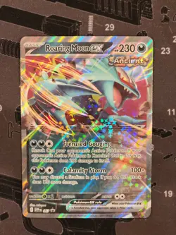 Roaring Moon EX SVP 067 Scarlet & Violet Black Star Promo Holo Rare Pokemon NMMT - Image 1