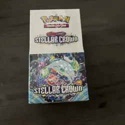 Pokemon TCG Stellar Crown Half Booster Box (18 Packs) - New & Sealed - Image 1
