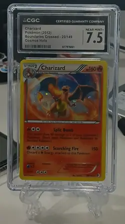 2012 Pokemon Boundaries Crossed Charizard #20 - Cosmos Holo - CGC 7.5 Near Mint+ - Image 1