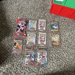 Lot Of 10 Pokemon TCG Booster Packs Mixed Lot See Pictures - Image 1