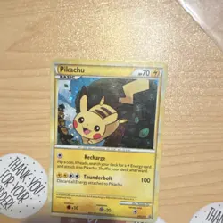 Pokemon Pikachu HGSS03 Promo heart gold silver DAMAGED read - Image 1