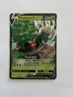 Rillaboom V - 017/192 - Ultra Rare - Pokemon Sword & Shield: Rebel Clash - Image 1