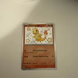 Charmander - 109/091 - S&V: Paldean Fates - Shiny Holo. Baby shiny Pokemon TCG - Image 3