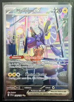 Pokemon Scarlet & Violet Miraidon EX Base Set 244/198 2023 Near Mint - Image 1