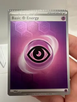 Crimped Psychic Energy 005 Shrouded FablePokemon TCG Reverse Holo Misprint - Image 2