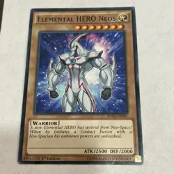 Yu-Gi-Oh! Konami Elemental HERO Neos SDHS-EN007 1st Edition ATK/2500 DEF/2000 - Image 1