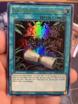 Dark Contract with the Gate - GFP2-EN159 - Ultra Rare - 1st Edition - Yugioh - Image 1