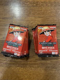 24x One Piece TCG OP13 Carrying On His Will - Likely Dead Booster Packs - Image 2