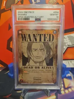 2024 ONE PIECE OP09-EMPERORS IN THE NEW WORLD | WANTED ALTERNATE ART PSA 10 - Image 1