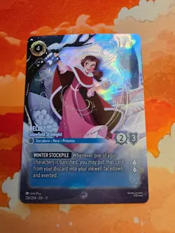 Disney Lorcana Winterspell Belle Snowfield Strategist 236/204 Enchanted Rare - Image 1