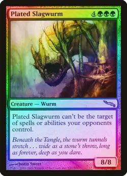 Plated Slagwurm FOIL Mirrodin PLD Green Rare MAGIC GATHERING CARD ABUGames - Image 1