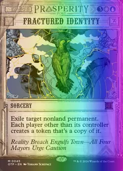 MTG Magic the Gathering Fractured Identity (45/87) Breaking News LP FOIL - Image 1