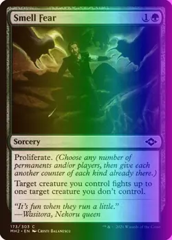 MTG Magic the Gathering Smell Fear (173/767) Modern Horizons 2 LP FOIL - Image 1