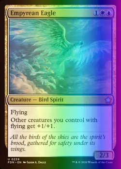 MTG Magic the Gathering Empyrean Eagle (239/763) Foundations NM FOIL - Image 1