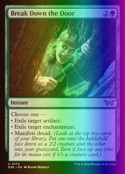 MTG Break Down the Door (170/469) Duskmourn House of Horror NM FOIL - Image 1