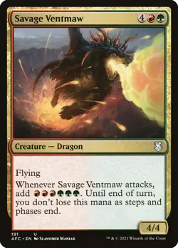 MTG Savage Ventmaw (191/359) Adventures in the Forgotten Realms Commander NM - Image 1