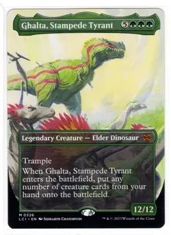 MTG Ghalta, Stampede Tyrant (Borderless, 326) - The Lost Caverns of Ixalan (LCI) - Image 1