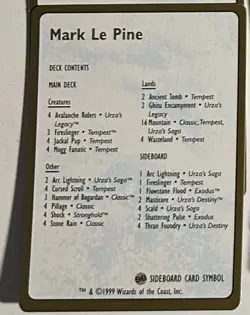 MTG Magic The Gathering Mark Le Pine 1999 World Championship Tokyo - Image 3