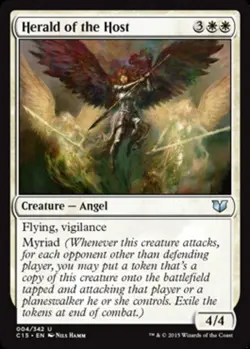 MTG - Herald of the Host - Commander 2015 - NM, English Magic FLAT RATE SHIP - Image 1