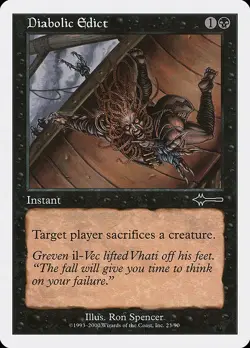 Diabolic Edict 1x MtG Beatdown Box Set SP/NM - Image 1
