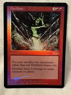 MTG Fireblast FNM Promos Foil NM NP - Image 1