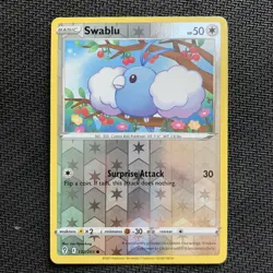 Swablu Reverse Holo 132/203 Pokemon TCG: Evolving Skies Near Mint - Image 1