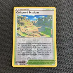 Collapsed Stadium 137/172 Reverse Holo Pokemon TCG: Brilliant Stars Near Mint - Image 1