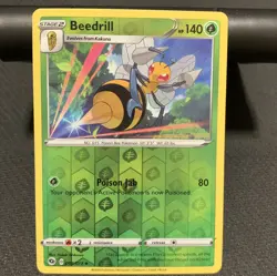 Beedrill 004/073 Reverse Holo Pokemon TCG: Champion's Path Near Mint (NM) - Image 1