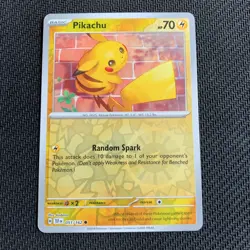 Pikachu 051/162 Reverse Holo Pokemon TCG: Temporal Forces Near Mint (NM) - Image 1
