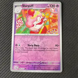 Slurpuff 090/167 Reverse Holo Pokemon TCG: Twilight Masquerade Near Mint (NM) - Image 1