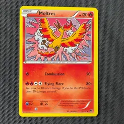 Moltres 9/124 Pokemon TCG: Fates Collide Lightly Played (LP) - Image 1