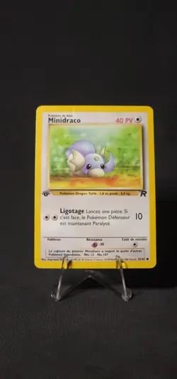 Pokemon - Dratini - Minidraco - Team Rocket French 53/82 1st Edition LP - Image 1