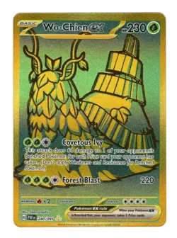 Wo-Chien ex 240/091 SV: Paldean Fates Holo Pokemon Card LP - Image 1
