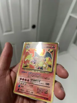1999 TCG Pokemon Charizard Base Set Holo Rare Card No.006 Japanese Edition - Image 5