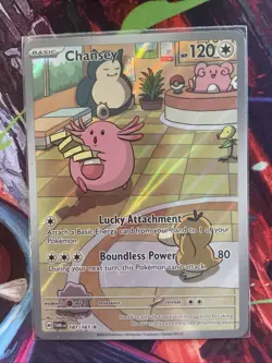 Pokemon TCG Chansey Illustration Twilight Masquerade Card 187/167 NM/M Condition - Image 1
