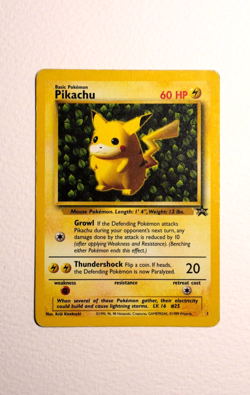 POKEMON TCG CARD IVY PIKACHU 2000 NO 1 BLACK STAR PROMO EXCELLENT - Image 1