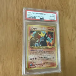 2000 Pokemon Japanese Neo 2 Entei Promo Reverse Foil 🌀 #244 [PSA 10] GEM MT - Image 1
