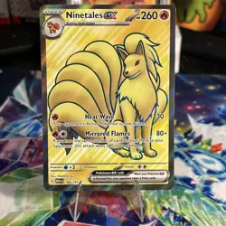 Ninetales EX 186/165 Ultra Rare Full Art Scarlet & Violet Pokemon 151 English - Image 1