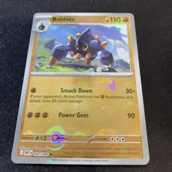 Pokemon TCG Boldore 047/086 Pokeball Pattern SV White Flare NM - Image 2