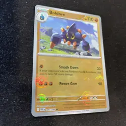 Pokemon TCG Boldore 047/086 Pokeball Pattern SV White Flare NM - Image 3