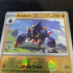Pokemon TCG Boldore 047/086 Pokeball Pattern SV White Flare NM - Image 5