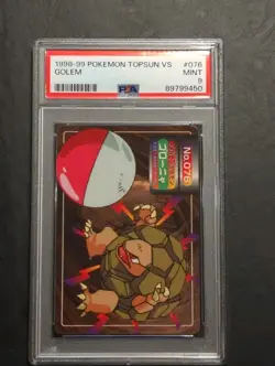 Golem Pokemon Topsun Card Japanese No.076 Rare Nintendo From Japan PSA 9 - Image 1