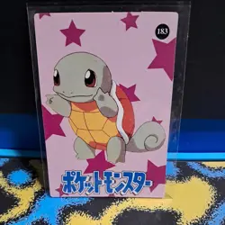 POKEMON POCKET MONSTERS VENDING PRISM STICKER 187 EEVEE SQUIRTLE - Image 2